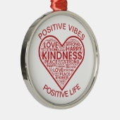 Positive Vibes Positive Life Ornament Aus Metall (Rechts)