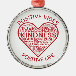 Positive Vibes Positive Life Ornament Aus Metall