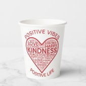 Positive Vibes Positive Life Paper Cups Pappbecher (Vorderseite)
