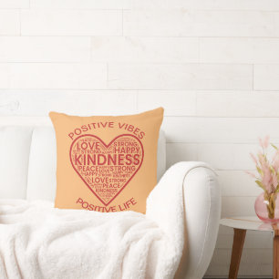 Positive Vibes Positive Life Throw Kissen