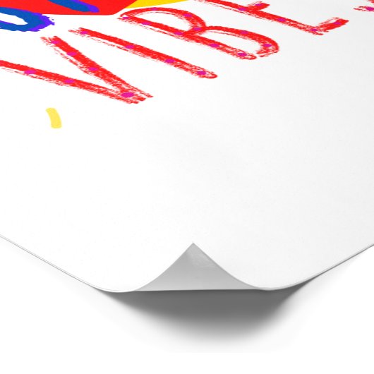 Positive Vibes Poster (Ecke)