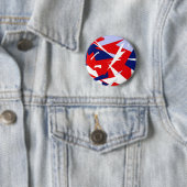 Positive Vibes Red Blue White Button (Beispiel)