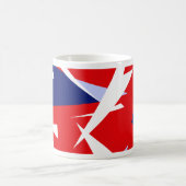 Positive Vibes Red Blue White Kaffeetasse (Mittel)
