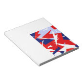 Positive Vibes Red Blue White Notizblock (angewinkelt)