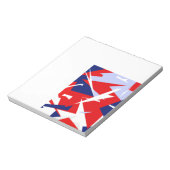 Positive Vibes Red Blue White Notizblock (Rotiert)