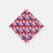 Positive Vibes Red Blue White Serviette (Ecke)