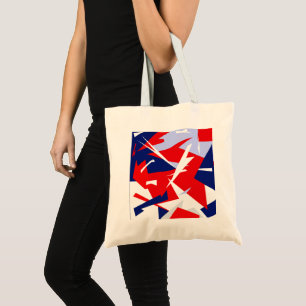 Positive Vibes Red Blue White Tragetasche