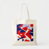 Positive Vibes Red Blue White Tragetasche (Vorne)