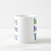 Positive Vibes senden Kaffeetasse (Mittel)