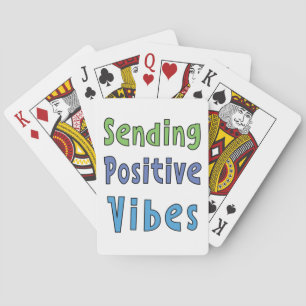 Positive Vibes senden Spielkarten