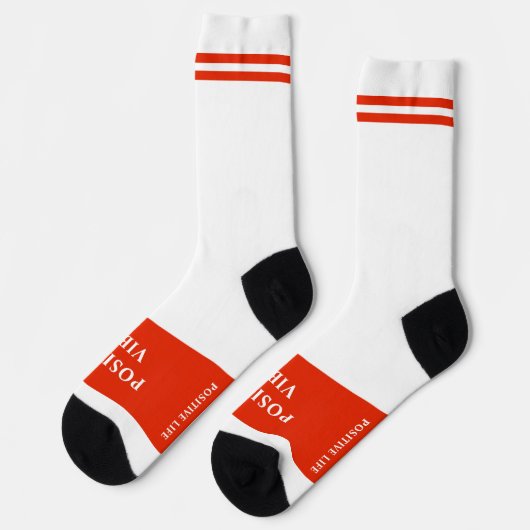 Positive Vibes Socken (Linkes Detail)