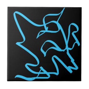 Positive Vibes Splash of Color Happy Abstrakt Art Fliese