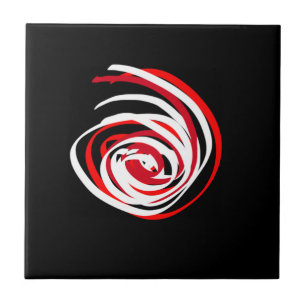 Positive Vibes Splash of Color Happy Abstrakt Art Fliese