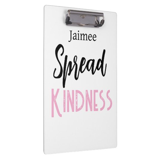 Positive Vibes Spread Kindness Clipboard  Klemmbrett (Rechts)