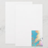 Positive Vibes Tropical Palm Trees Briefpapier (Vorne/Hinten)
