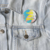 Positive Vibes Tropical Palm Trees Button (Beispiel)