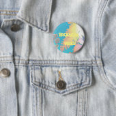 Positive Vibes Tropical Palm Trees Button (Beispiel)