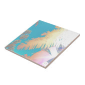 Positive Vibes Tropical Palm Trees Fliese (Seite)