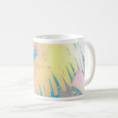 Positive Vibes Tropical Palm Trees Kaffeetasse (VorderseiteRechts)