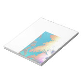Positive Vibes Tropical Palm Trees Notizblock (Rotiert)