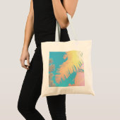 Positive Vibes Tropical Palm Trees Tragetasche (Vorderseite (Produkt))