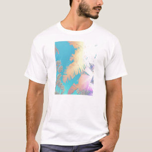 Positive Vibes Tropische Palmen T-Shirt