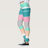 Positive Vibes Türkis und Peach Leggings (Links)