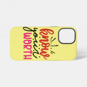 Positive Vibes Typografie iPhone Hülle (Rückseite (Horizontal))