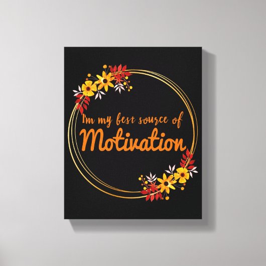 positive Vibes Worte der Motivation Leinwanddruck (Vorderseite)