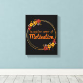 positive Vibes Worte der Motivation Leinwanddruck (Insitu (Holzboden))