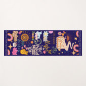 Positive Vibes Yoga-Matte Yogamatte (Vorderseite (Horizontal))
