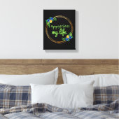 Positive Vibes Zitate für Leben und Arbeit Leinwanddruck (Insitu (Schlafzimmer))