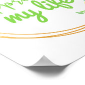 Positive Vibes Zitate für Leben und Arbeit Poster (Ecke)