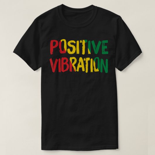 Positive Vibration Rasta Reggae Jamaica T-Shirt (Design vorne)