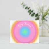 Positive Vibrationen - Farbige Radialstrahlung Feiertagspostkarte (Stehend Vorderseite)