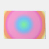 Positive Vibrationen - Farbige Radialstrahlung Fußmatte (Vorderseite)