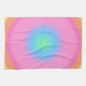 Positive Vibrationen - Farbige Radialstrahlung Geschirrtuch (Horizontal)