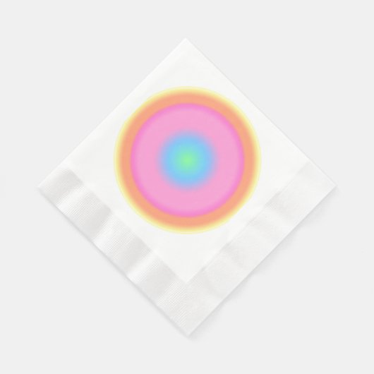 Positive Vibrationen - Farbige Radialstrahlung Serviette (Ecke)