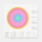 Positive Vibrationen - Farbige Radialstrahlung Serviette (Vorderseite)