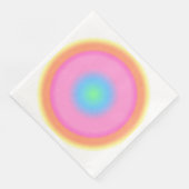 Positive Vibrationen - Farbige Radialstrahlung Serviette (Ecke)