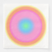 Positive Vibrationen - Farbige Radialstrahlung Serviette (Vorderseite)