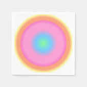 Positive Vibrationen - Farbige Radialstrahlung Serviette (Vorderseite)
