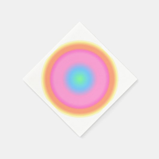 Positive Vibrationen - Farbige Radialstrahlung Serviette (Ecke)