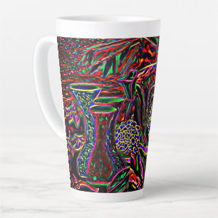 Positive Vibrationen Latte Tasse
