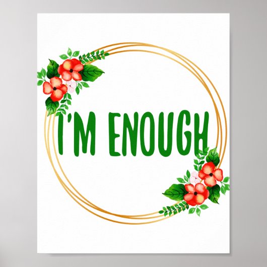 positive Visionen für die Akzeptanz des Lebens und Poster (Vorne)