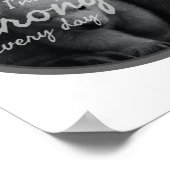 positive Visionen über Leben und Selbstannahme Poster (Ecke)