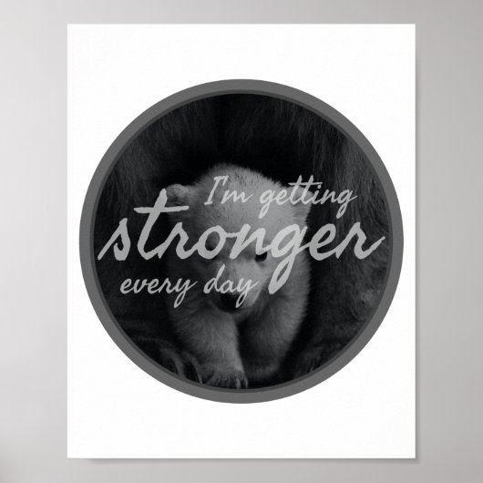 positive Visionen über Leben und Selbstannahme Poster (Vorne)