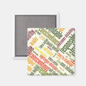 Positive Werte für motivierend Wörter #4 Magnet (Vorderseite/Rückseite)