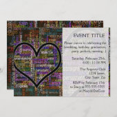 Positive Worte Einladung (Vorne/Hinten)