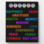 Positive Worte Fotoplatte (Vorderseite)